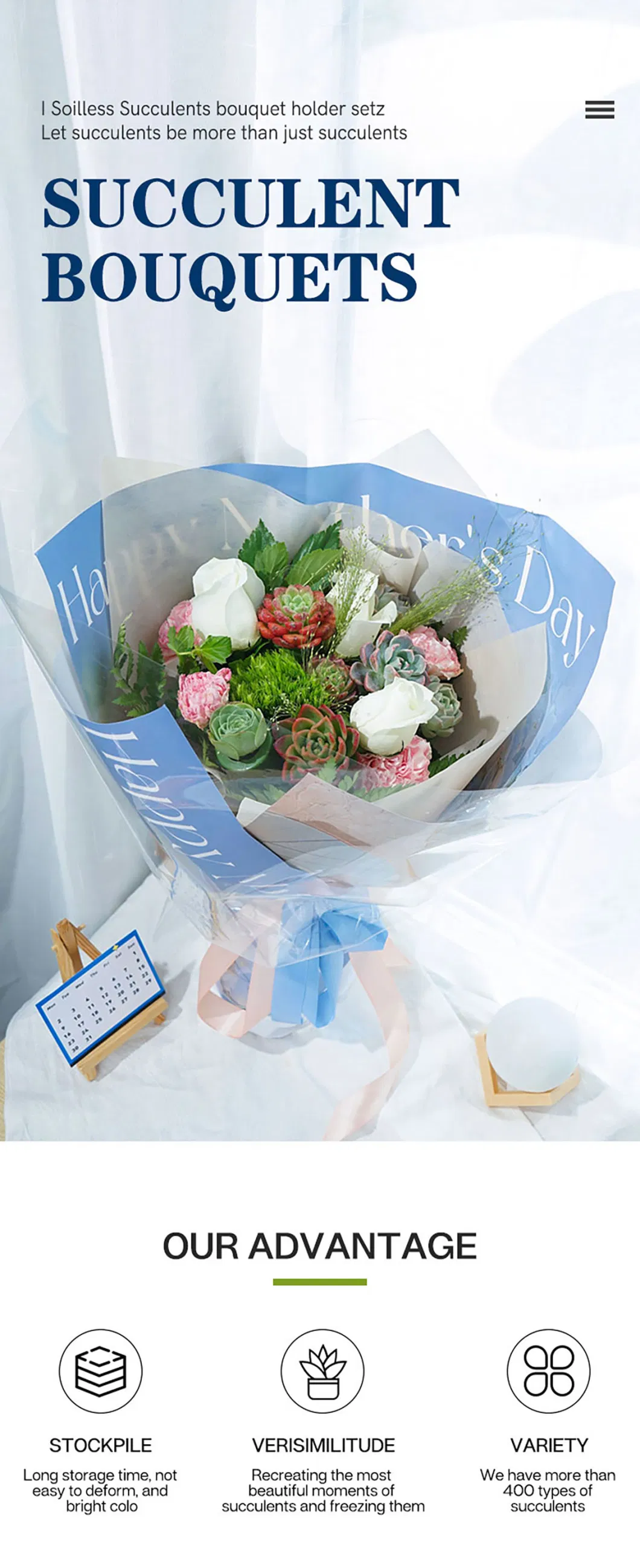 Dudu New Arrival Pretty Berry Bouquets Natural Live Succulent