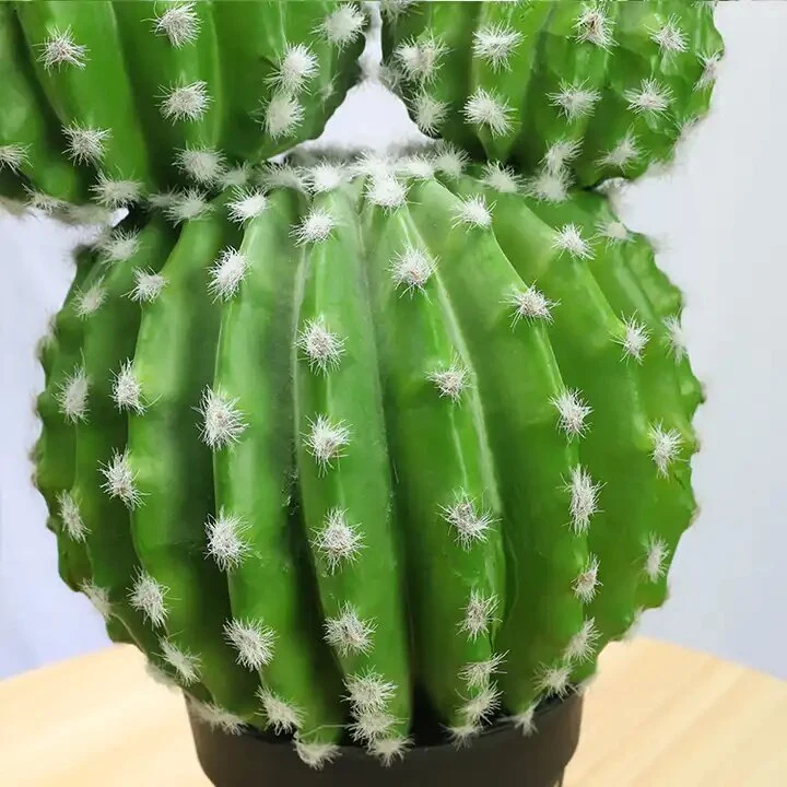 Succulent Potting Artificial Ball Cactus Small Desk Plant for Office Home Decoration