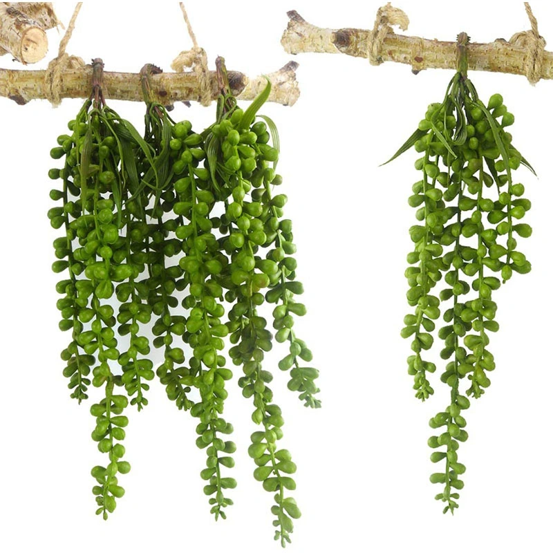 High Quality Plastic Small Lover&prime; S Tears Artificial Succulent Hanging Plants