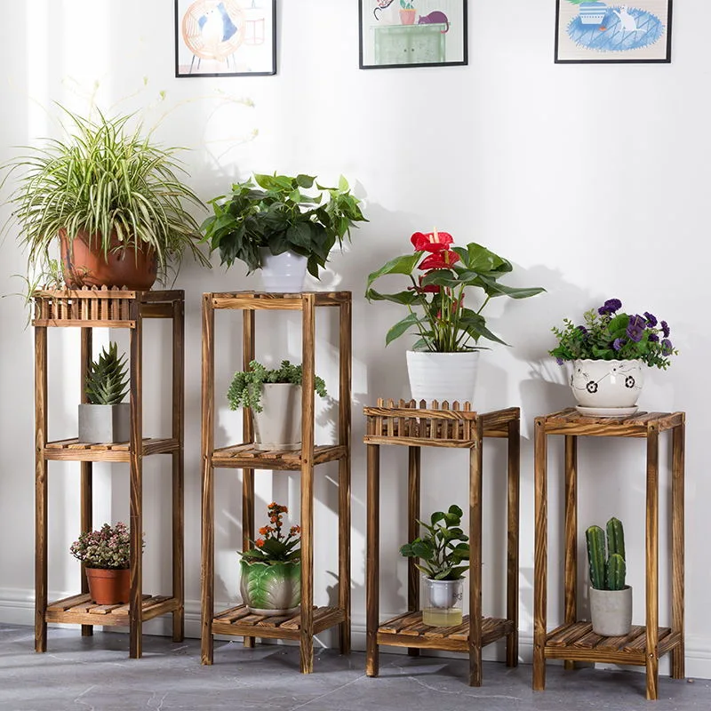 Multi-Layer Balcony Flower Stand Indoor Floor Succulent Potted Plant Stand