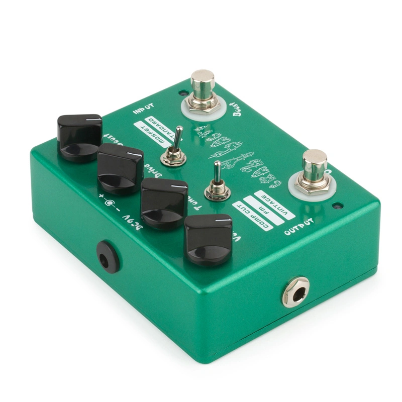 Crazy Cacti Overdrive Guitar Effect Pedal with Boost Knob True Bypass Design Electric Guitar Parts &amp; Accessories