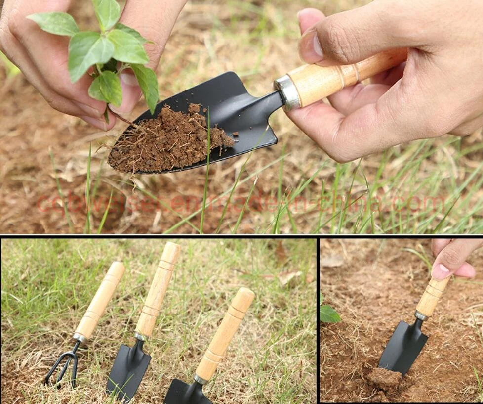 Mini Three-Piece Thick Handle Gardening Children&prime; S Gardening Garden Tools