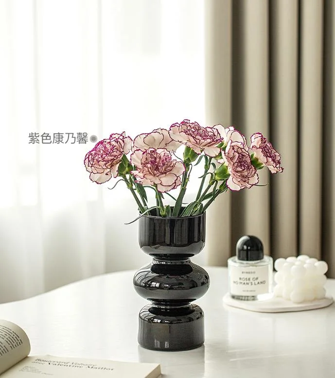 Desktop Candle Holder Nordic Ins Hydroponic Container Plant Flower Arrangement Glass Vase Decoration for Home Decor