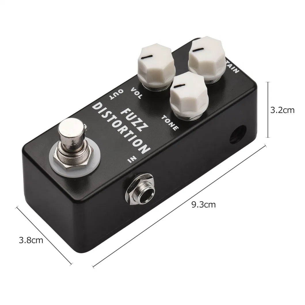 Grand Mini Guitar Distortion Fuzz Effect Pedal Full Metal Shell True Bypass