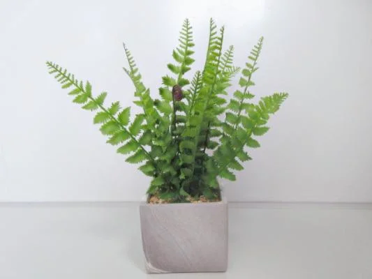 Home Mall Office Decoration Plastic Leaf Bulk Small Potted Artificial Fake Plants