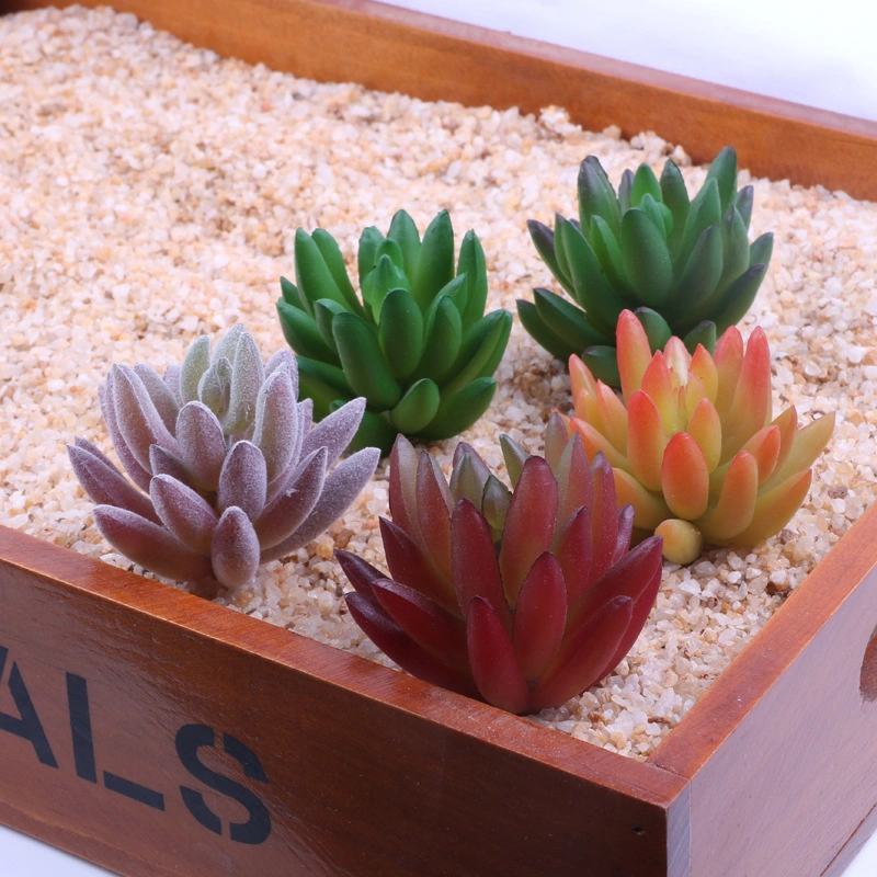 Factory Sale Artificial Succulent Plants with Mini Potted for Home Office Decoration