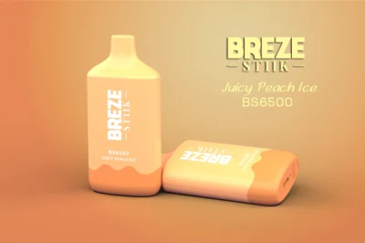Оптовая торговля аккумулятор одноразовые Vape Breze Stiik BS 6500 отшелушивающей подушечкой портативный Vape с сочной персик льда вкус