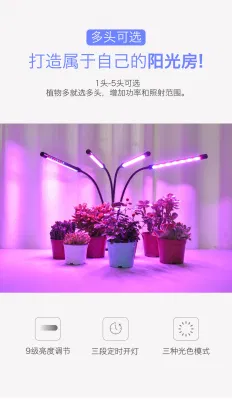 Мультиклипсы Plant Light Flower Timing Dimming Light Full Spectrum сочные Светодиодный прожектора растений