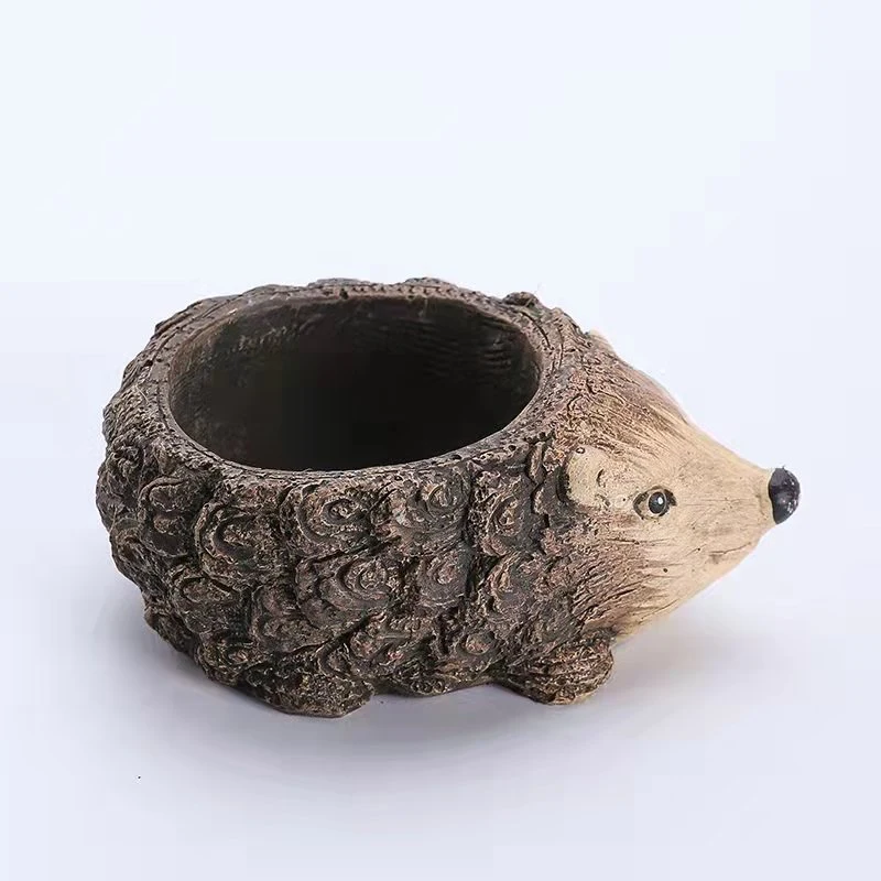 Animal Turtle Hedgehog Frog Succulent Planter Cement Resin Flower Pot