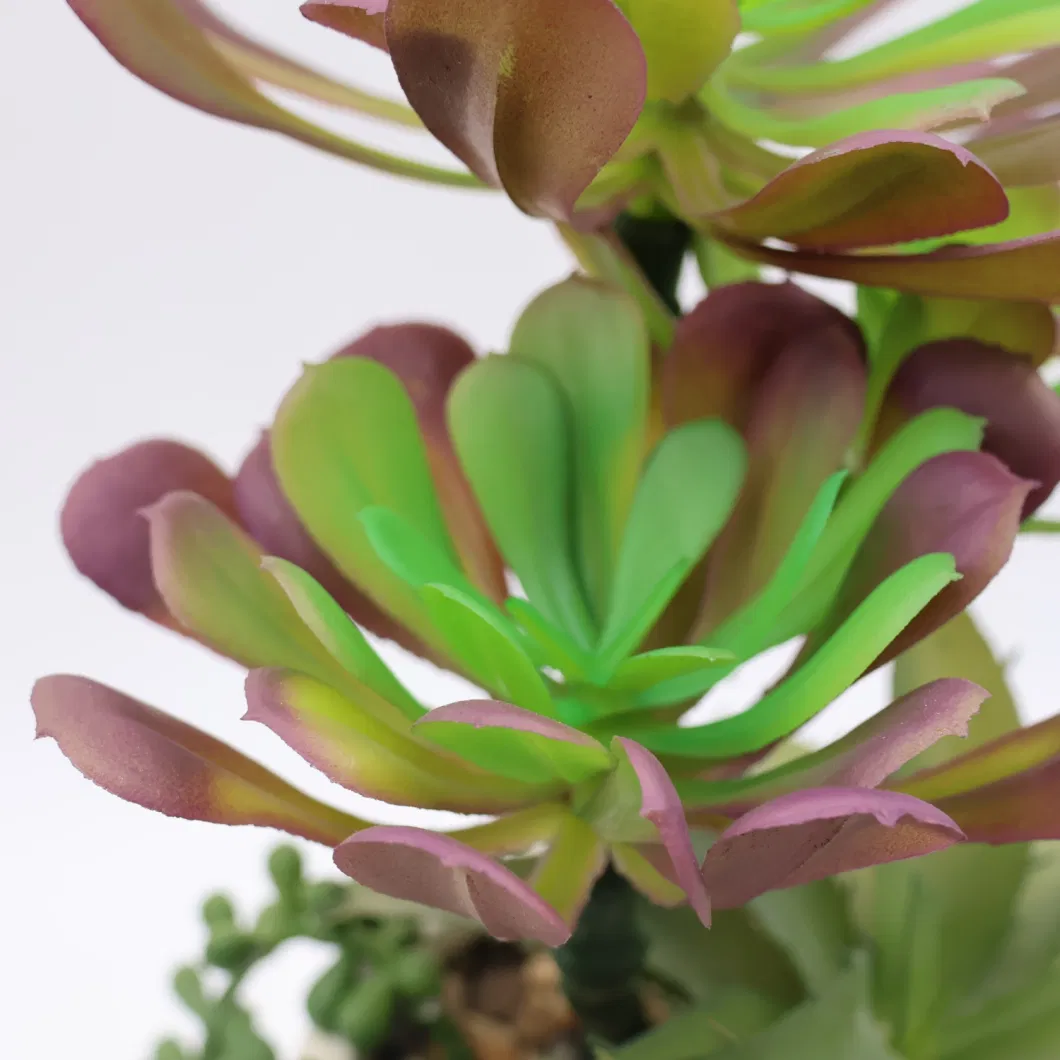 Wholesale Small Artificial Plants Potted Succulents for Desk Decoration