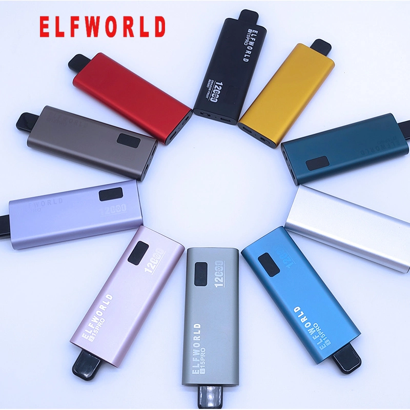 Best Buy Disposable E Cigarette 12000 Puffs Fruits Flavors 5000 7000 9000 11000 13000 15000 Puffs Disposable Vape Pen LED Dispay Screen Air Adjustable Vapor