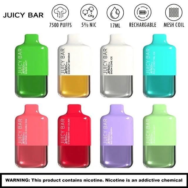 2023 Top Selling Juicy Bar 7500 Disposable Vape Jb7500 Puffs Ecig Wholesale