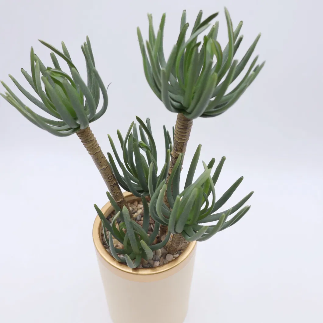 Home Decor Lifelike Artificial Succulent Plants Potted Faux Plant Succulent Plants