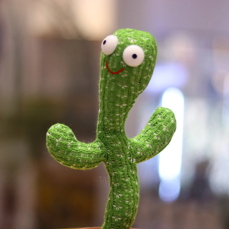 New Can Sing and Dance Cactus Plush Toy Support Dropshipping