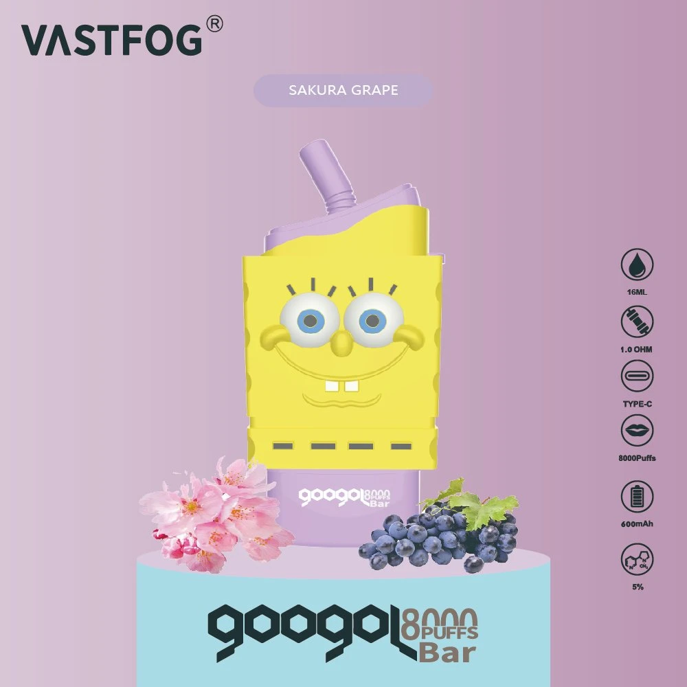 Googol Bar 8000 Puffs 600mAh Battery 16ml Capacity Juicy Flavors Disposable Vape