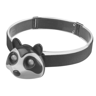  Cute Cartoon Animal Lights, Rechargeable Children&prime;s Headlights, Small Raccoon Headlights