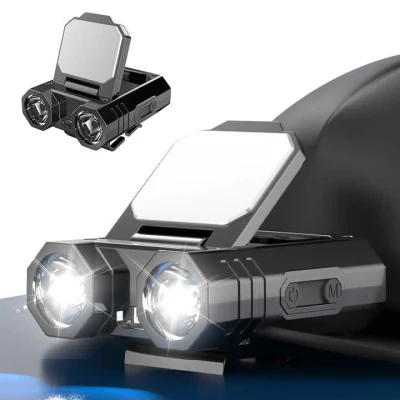  LED Sensor Super Bright Hat Clip Hat Light Fishing USB Rechargeable Lights Adjustable Angle Camping Headlamp