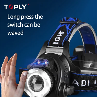  LED Outdoor Light Fishing Night Fishing Zoom Sensing Headlamp