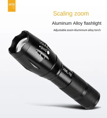 T6 LED Rechargeable High Beam Torch Lights with Lanyard for Outdoor Camping
