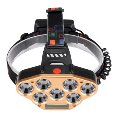 Wholesale 18650 Battery Forehead Head Torch Lamp Flashing 5 Modes Headlight Camping Emergency Head Torch Light USB Rechargeable LED Headlamp