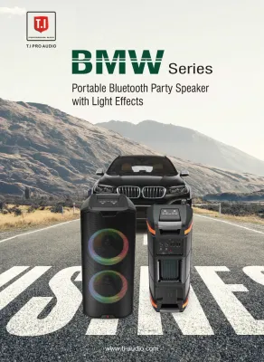  High Quality Portable Mini Powered Karaoke Camping Riding Bluetooth Speaker with LED Lights