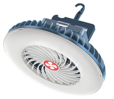  LED Camping Light Lantern with Ceiling Fan Portable Waterproof Tent Lights for Hiking, Emergencies.