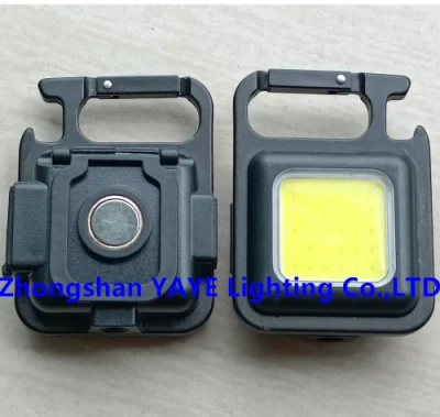  Yaye CE/RoHS Solar Manufacturer Mini 5W High Bright LED Keychain Light Camping Light/Solar Portable Rechargeable Emergency Spotlight with 10000PCS Stock