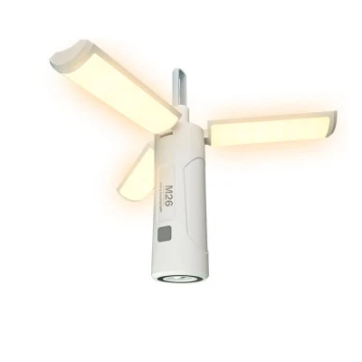  OEM Warm White Flood Lamp Folding Clover Design LED Camping Light