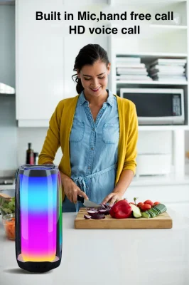  Camping Outdoor Wireless Bluetooth Speaker with Colourful LED Light T24-Mini A3