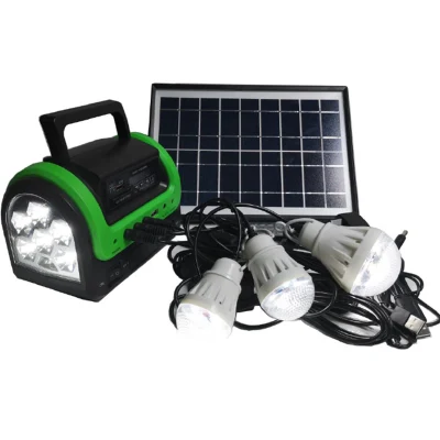 Solar Powered Small System with Bluetooth Radio Lighting Listening to Radio Outdoor Camping Car Maintenance Lights