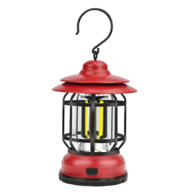 New Outdoor Retro Horse Lamp COB Camping Lamp Hanging Camp Lights Portable Emergency LED Flash Lighting