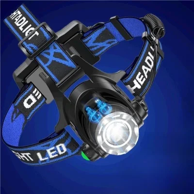  Portable Wholesale Powerful Waterproof USB Zoom Rechargeable Head Lamp Four Modes LED Head Lamp Torch Headlamp