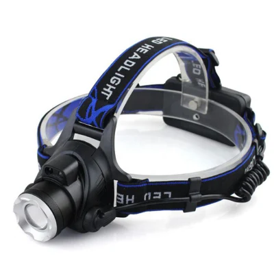 Rechargeable LED Headlamp, Super Bright Zoomable Headlight,