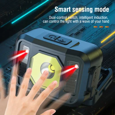  Portable Wholesale Powerful Waterproof USB Rechargeable Best Head Lamp Torch Headlamp