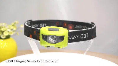 Glodmore2 Factory Supply Cheap Mini Adjustable Belt Lithium Battery Portable LED Headlamp with 3 Modes Light