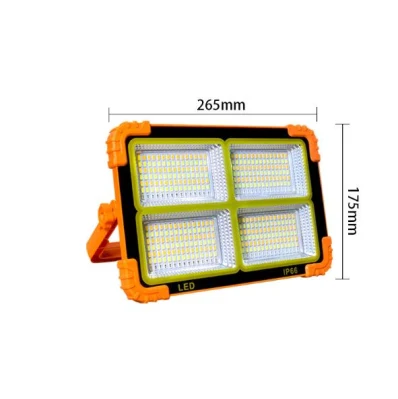 LED Glare Flashlight Solar Rechargeable Work Light Outdoor Portable Emergency Camping Searchlight