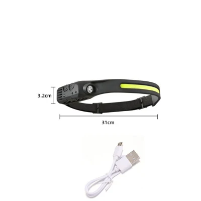 High Power Rechargeable COB Outdoor Hiking Sensor LED Headlamp