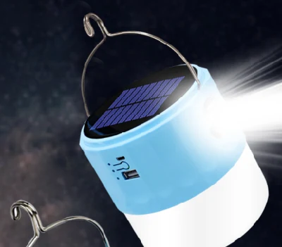  Camping Lights Multi-Functional LED Emergency Solar Bulb Light Rechargeable Outdoor Power Bank with Hook LED Bulb