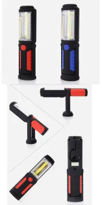 Wholesale Factory Outdoor Camping Emergency COB Magnetic Swivel Handle Inspection Spot Lamp Rechargeable Car Portable Work Light with Hook
