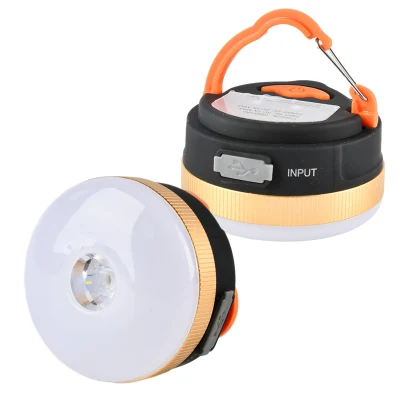  Brightenlux China Factory Supply 100 Lumens 1200 mAh Battery Mini Compact Camping Light with Hook Magnet and Power Bank