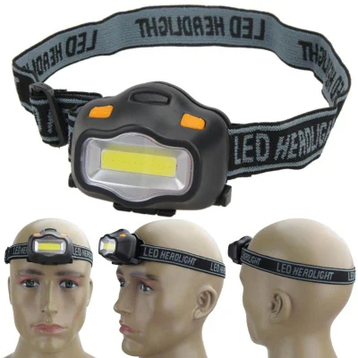  Portable Outdoor Hunting Hiking Emergency COB Work Lights Mini Cheap LED Head Lamp Headlamp