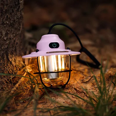 Outdoor Lighting Camping USB Rechargeable Retro Horse Lamp Atmosphere Tent LED Light