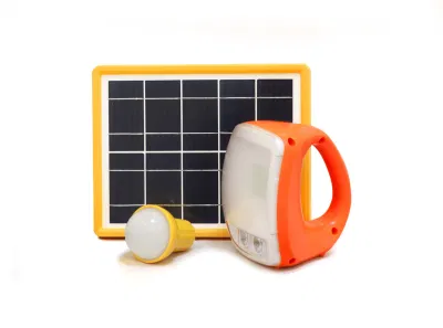 Rechargeable Solar LED Lantern with Panels, Bulbs, Mobile Charger