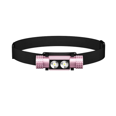 USB Rechargeable Waterproof LED Dual Light Source Hiking Hiking Camping Head Lamp Outdoor Night Fishing Running Sensor Strong Bald Lamp