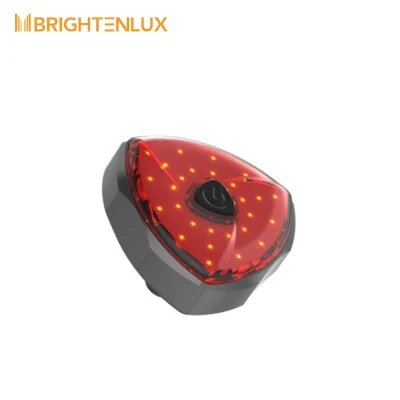 Brightenlux Factory 2021 Logo Printing USB Rechargeable 60 Lumen Ipx6 Waterproof COB LED Bike Tail Light for Riding