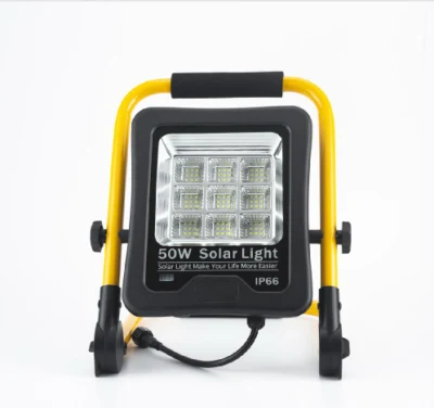 Hot Sale Outdoor USB Charging Cable Garden Camping Yard Lamp Foldable Solar Portable Flood Light