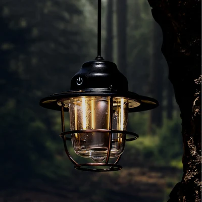 Outdoor Lighting Camping USB Rechargeable Retro Horse Lamp Atmosphere Tent LED Light