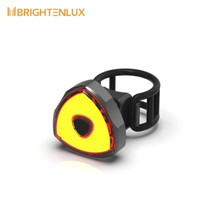 Brightenlux Factory 2021 Logo Printing USB Rechargeable 60 Lumen Ipx6 Waterproof COB LED Bike Tail Light for Riding