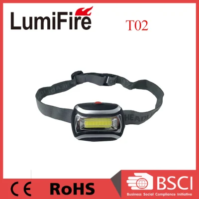  Plastic 3W COB LED Headlamp for Camping