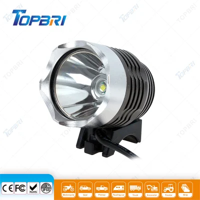 12V USB Rechargeable Round 10W T6 LED Bike Headlamp